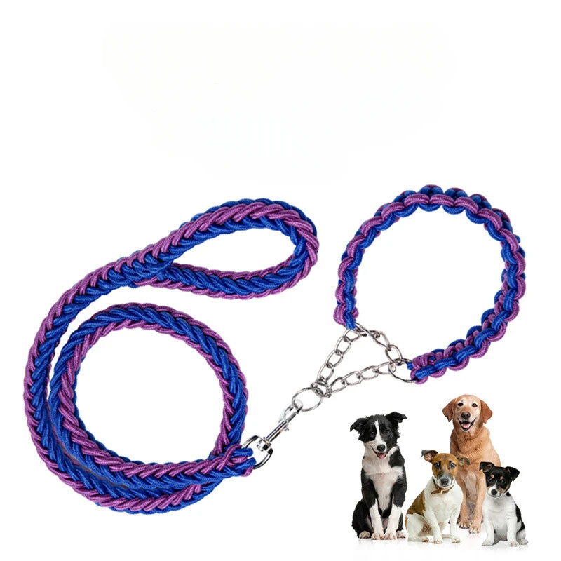 Nylon Dog Harness Leash for Medium Large Dogs Leads Pet Training Running Walking Safety Mountain Climb Dog Leashes Ropes