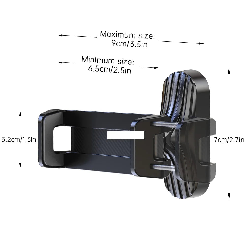 LRBH Magnetic Phone Holder, 360° Adjustable Retractable Clamp Universal Hands-Free for Gym, Forklift, Kitchen, Fits All Phones