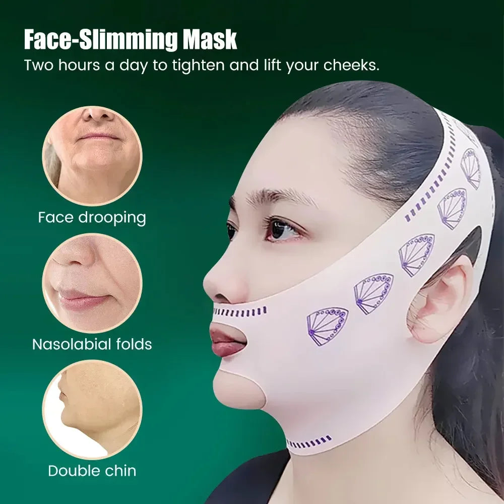 Delicate Facial Thin Face Mask Slimming Bandage Skin Care Belt Shape And Lift Reduce Double Chin Face Mask Face Thining Band