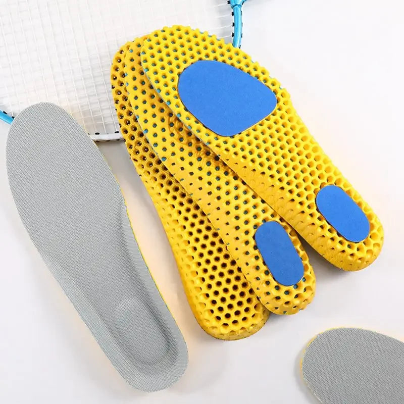 NEW Mesh Deodorant Breathable Cushion Running Insoles Memory Foam Insoles for Shoes Sole for Feet Man Women Orthopedic Insoles