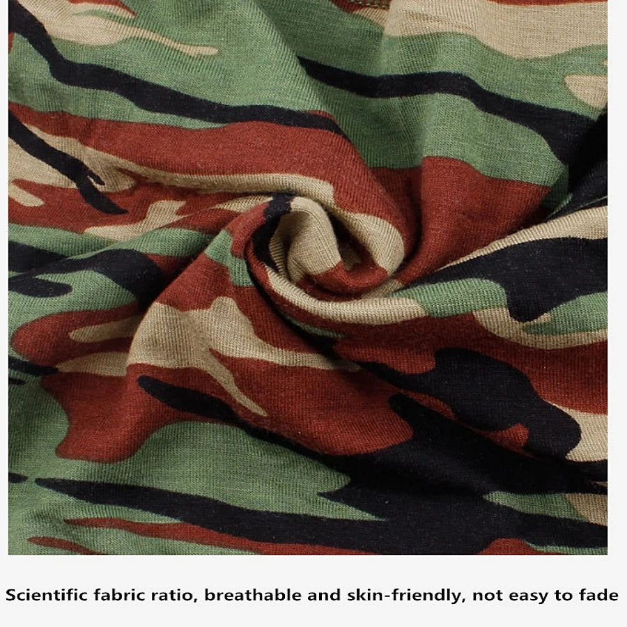 Sports Underwear Men panties Camouflage Men's boxers Cotton Underpants man Large Size boxershorts mens long boxer for Men Gift