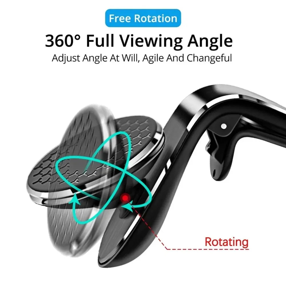 360° Magnetic Car Phone Holder Air Vents Clip Car Cell phone GPS Support Mobile For Auto For iphone Xiaomi Huawei Samsung