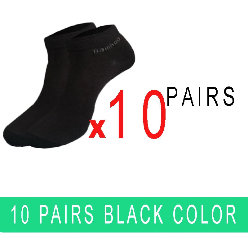 5/10/15/20 Pairs Bamboo Fiber Ankle Socks Men‘s And Women Soft and breathable Boat Socks Men Gifts Spring Summer Short Socks