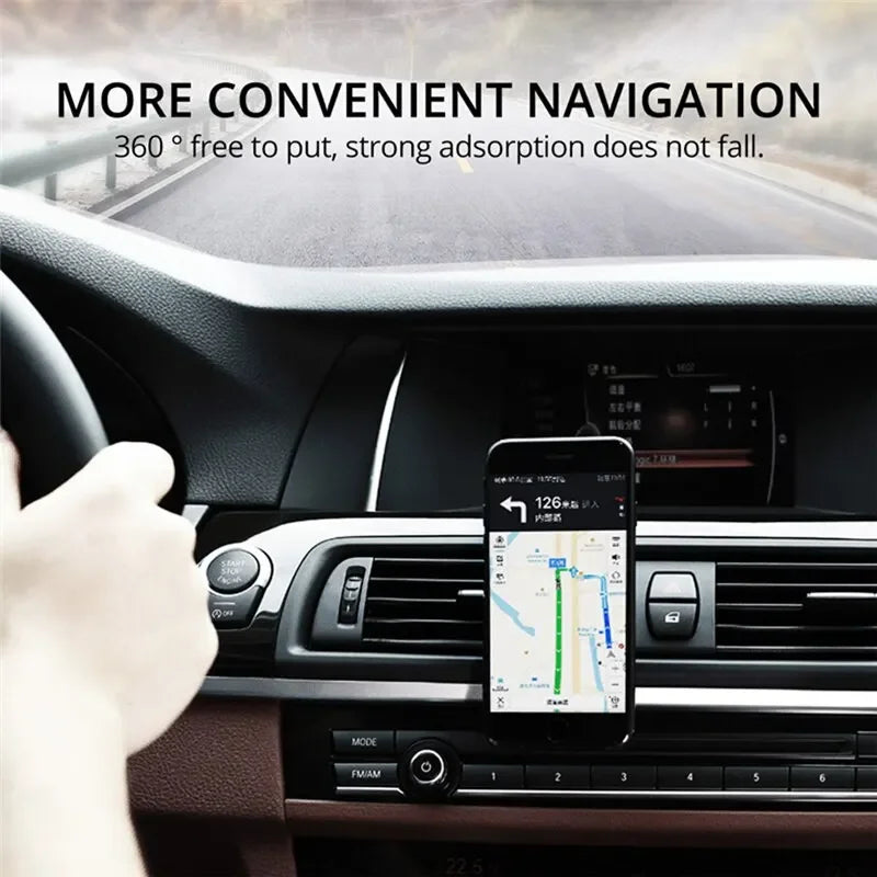 360° Magnetic Car Phone Holder Air Vents Clip Car Cell phone GPS Support Mobile For Auto For iphone Xiaomi Huawei Samsung
