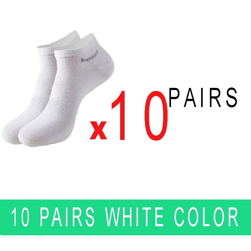 5/10/15/20 Pairs Bamboo Fiber Ankle Socks Men‘s And Women Soft and breathable Boat Socks Men Gifts Spring Summer Short Socks