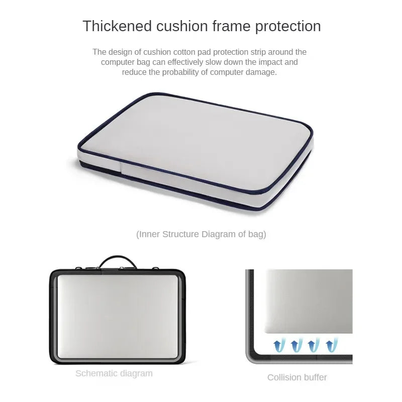 GOLF Professional Laptop Bag with Shoulder Strap Executive Briefcase Man Notebook 15.6 Handbag Men's Office Clutch Bag