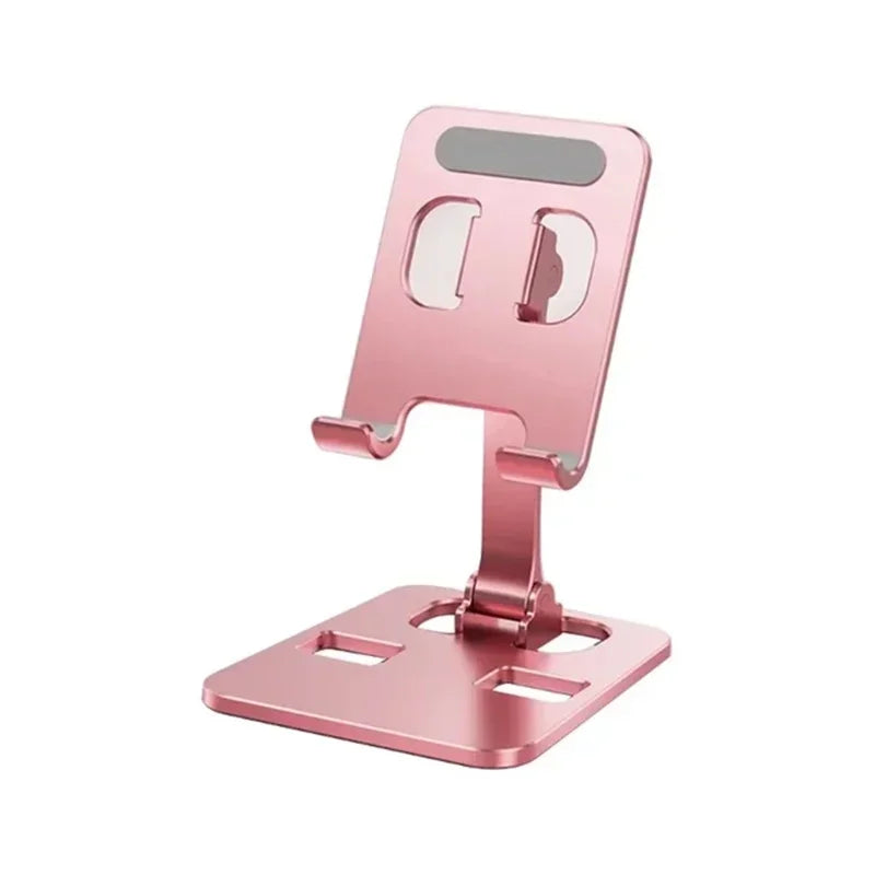 Universal Aluminum Alloy Foldable Desk Phone Holder Mount Stand For iPhone 15 14 Mobile Phone Holder Tablet Desktop Metal Holder