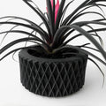 3D Printed Flower Pot Line Texture Rhombus Square Decorative Home Decor Biodegradable maceta