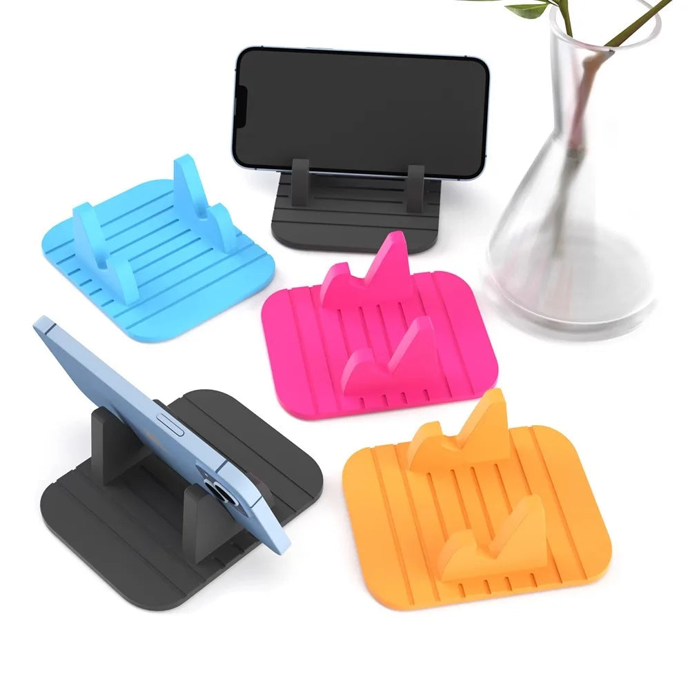 Silicone Car Mobile Phone Holder, Universal Compatibility-For All Smartphones & Tablets-Suitable for Car Dashboard & Windshield