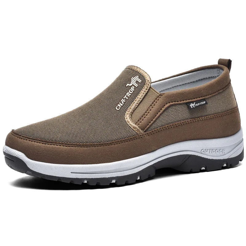 Brand Men's Casual Shoes Breathable Mesh Loafers for Man Non-Slip Comfortable Sneakers Wear-resistant Retro Man's Driving Shoes