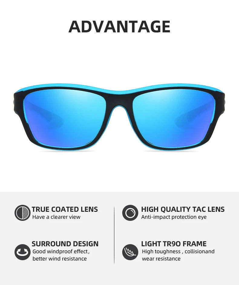Brand New Men Sunglasses Polarized Sun Glasses Women UV400 Outdoor Baseball Softball Sport Eyewear Fishing Goggles