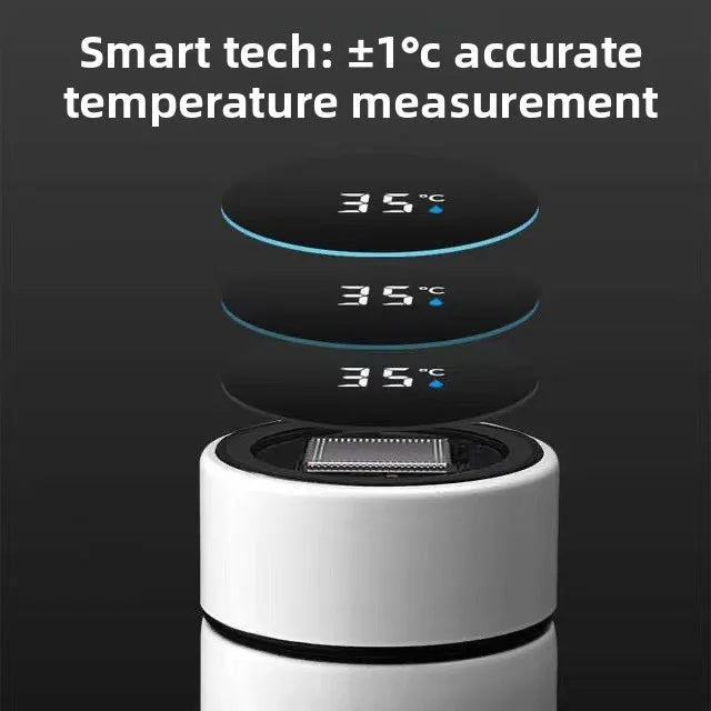 500ML Temperature Display Thermos Cup Stainless Steel Divided Thermos Bottle Outdoor Vacuum Insulated Cup Father's Day Gift