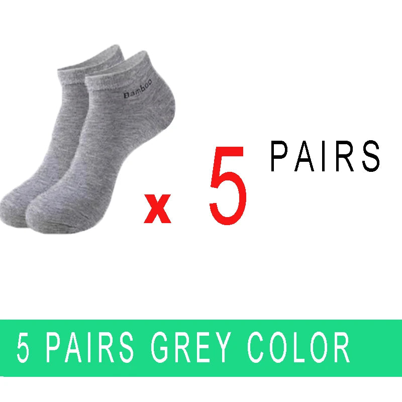 5/10/15/20 Pairs Bamboo Fiber Ankle Socks Men‘s And Women Soft and breathable Boat Socks Men Gifts Spring Summer Short Socks
