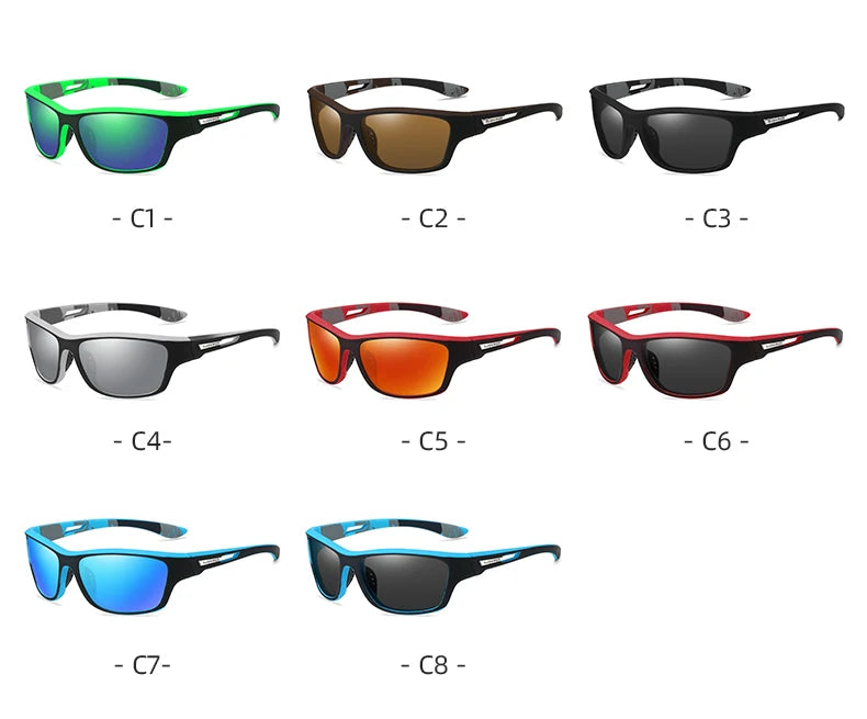 Brand New Men Sunglasses Polarized Sun Glasses Women UV400 Outdoor Baseball Softball Sport Eyewear Fishing Goggles