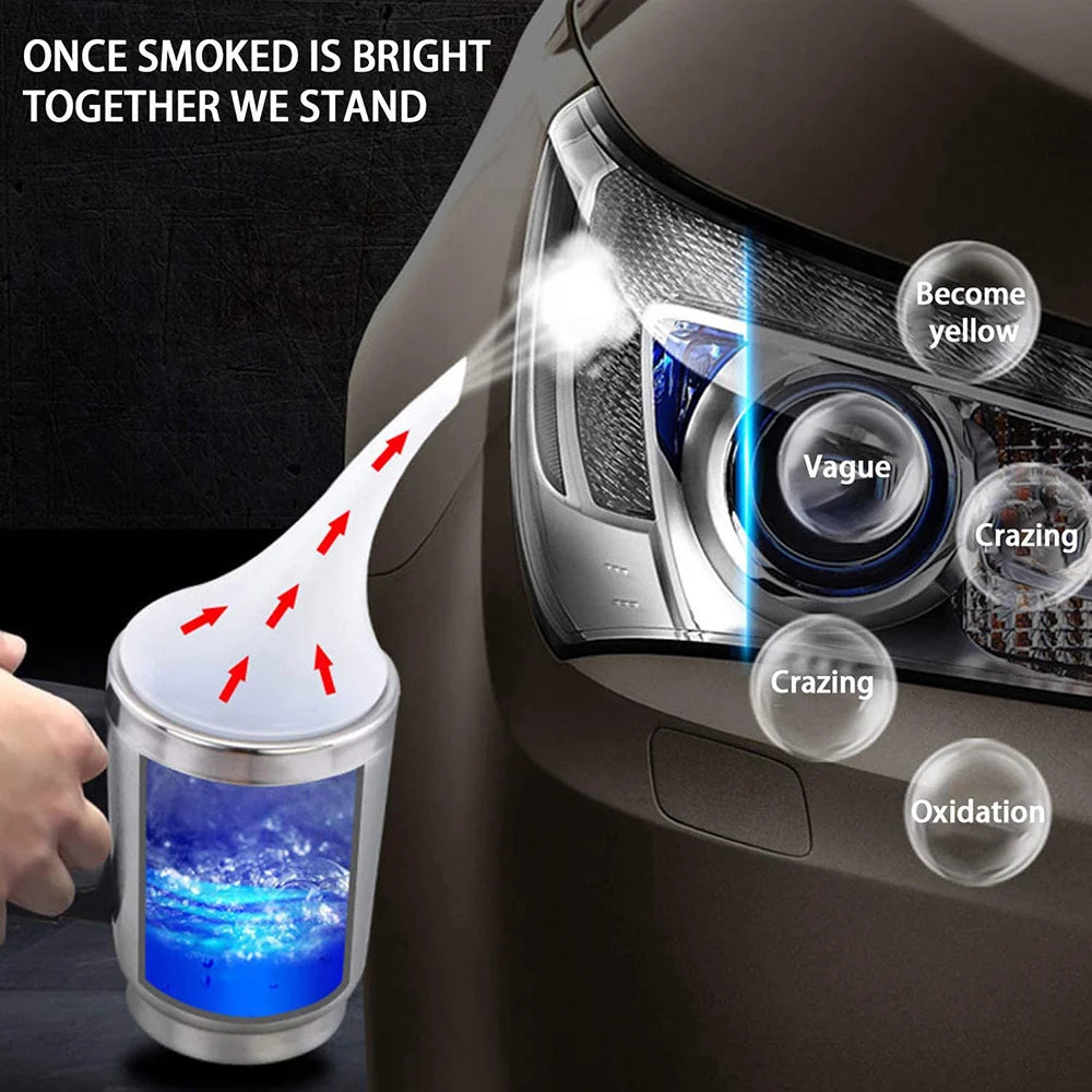 Car Headlight Chemical Polishing Kit 800ML Headlights Liquid Polymer Repair Fluid Scratch Remover Car Headlight Restoration Kit