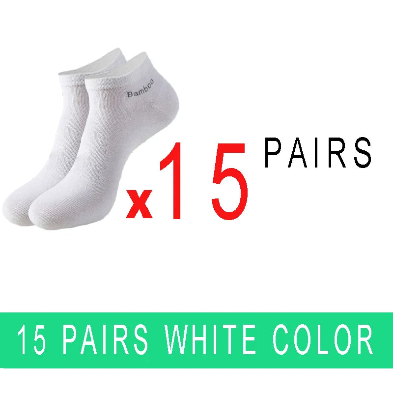 5/10/15/20 Pairs Bamboo Fiber Ankle Socks Men‘s And Women Soft and breathable Boat Socks Men Gifts Spring Summer Short Socks
