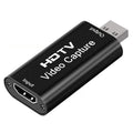 Metal 4K Video Capture Card HDTV 2 USB 2.0 HDMI-compatible to USB Game Grabber Record 1080P for Switch Xbox PS4/5 Live Streaming