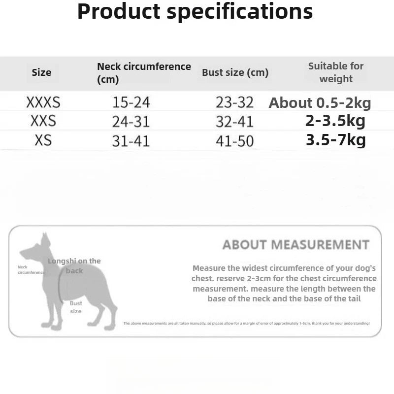 Adjustable Pet Harness for Small Dogs Outdoor Walking Cat Dog Harness Vest Chest Rope Set Reflective Breathable  Harness