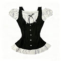 Y2K Gothic style aesthetic tops square neck womens style retro Harajuku fashion casual fairy style sweet and cute emotional girl