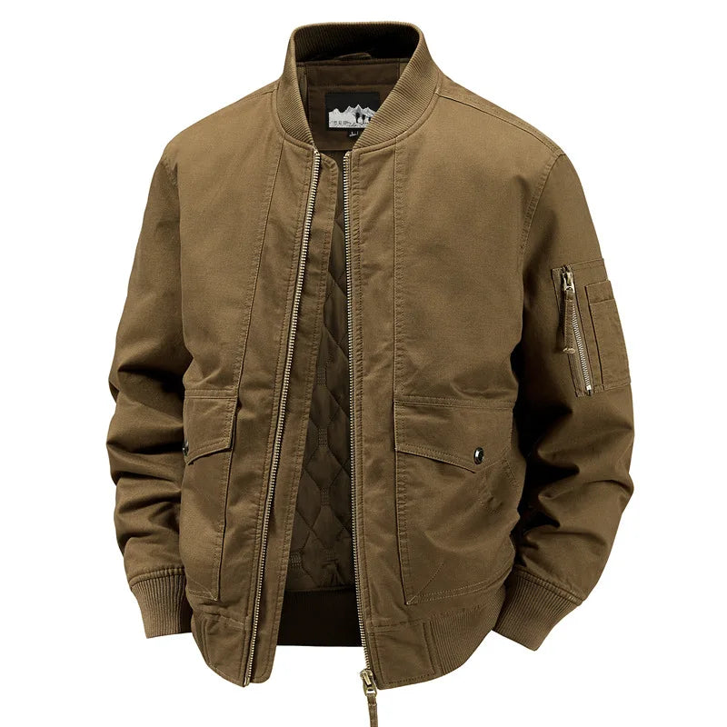 New Fashion Men Cotton Casual Tooling Jackets Bomber Jackets Male Winter Fleece Warm Parkas Quality Man Slim Cargo Coats Size 4X