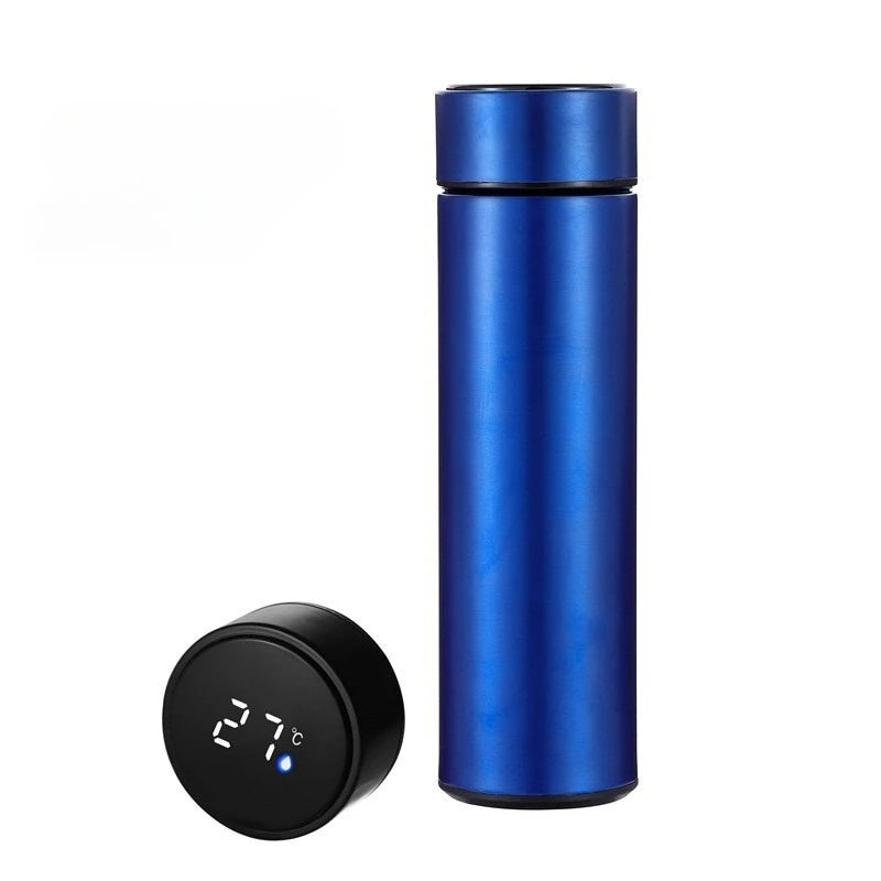 500ML Temperature Display Thermos Cup Stainless Steel Divided Thermos Bottle Outdoor Vacuum Insulated Cup Father's Day Gift