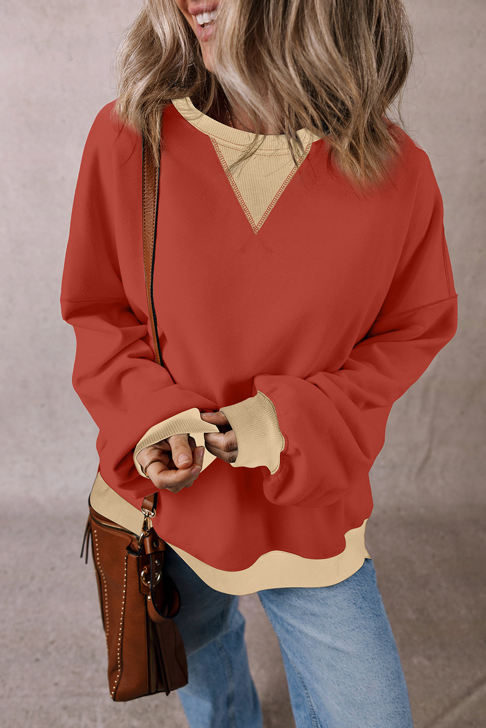 Abigail Drop Shoulder Oversized Sweatshirt-2