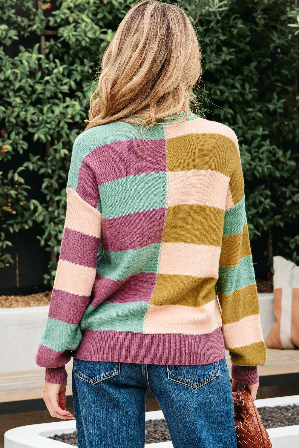 Isabelle Ribbed Edge Casual Sweater-1