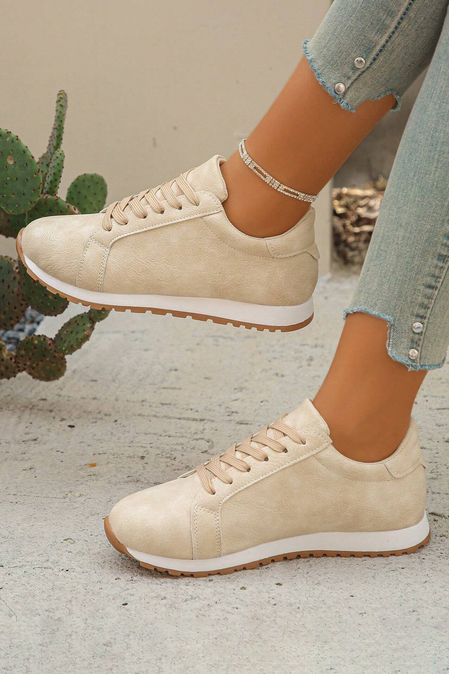 Wren Suede Lace Up Sneakers-4