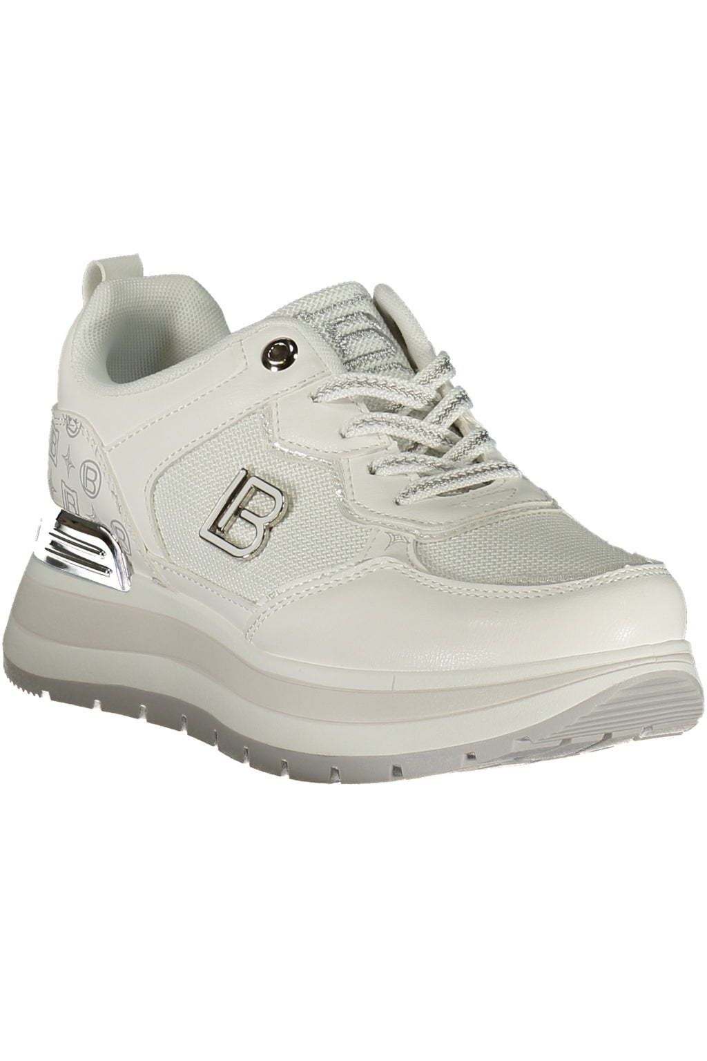 LAURA BIAGIOTTI WOMEN'S WHITE SPORTS SHOES-1