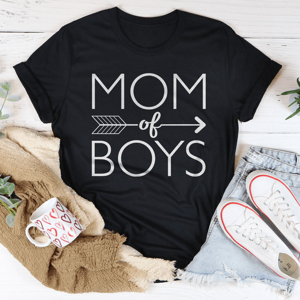 Mom Of Boys Tee-0