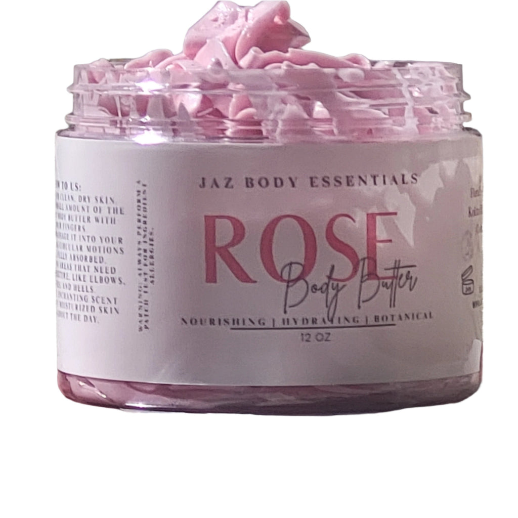 Rose Infused Vegan Body Butter 12oz.-4
