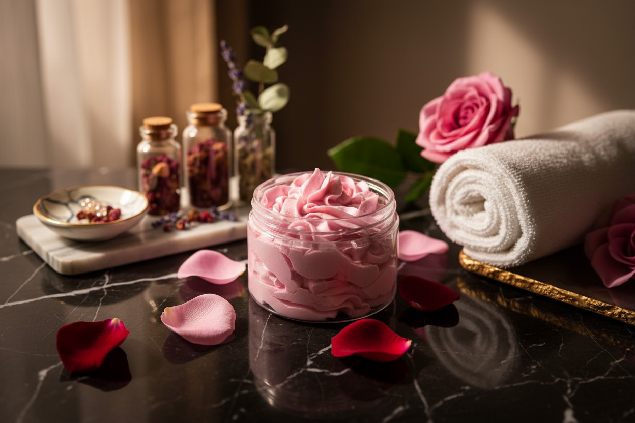 Rose Infused Vegan Body Butter 12oz.-2