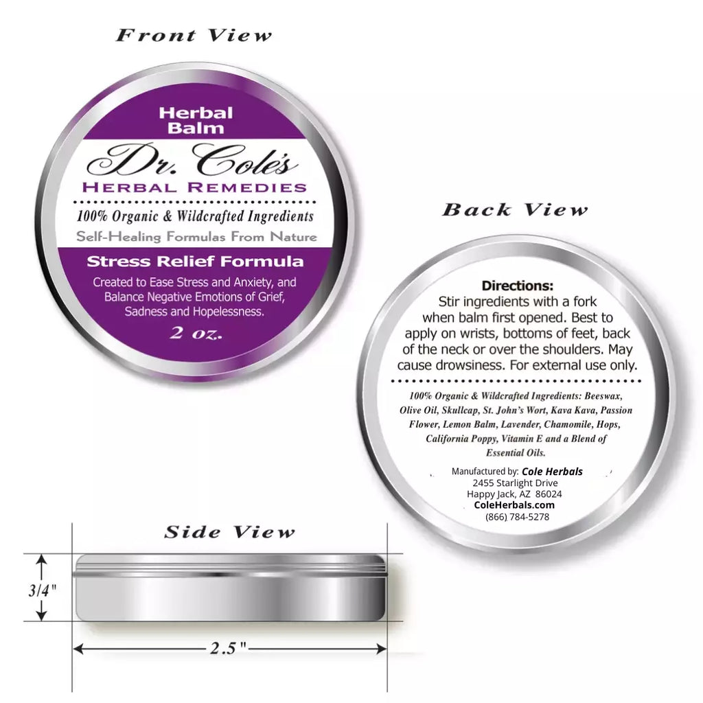 29 - Dr. Cole’s Organic Stress Relief Herbal Balm-1
