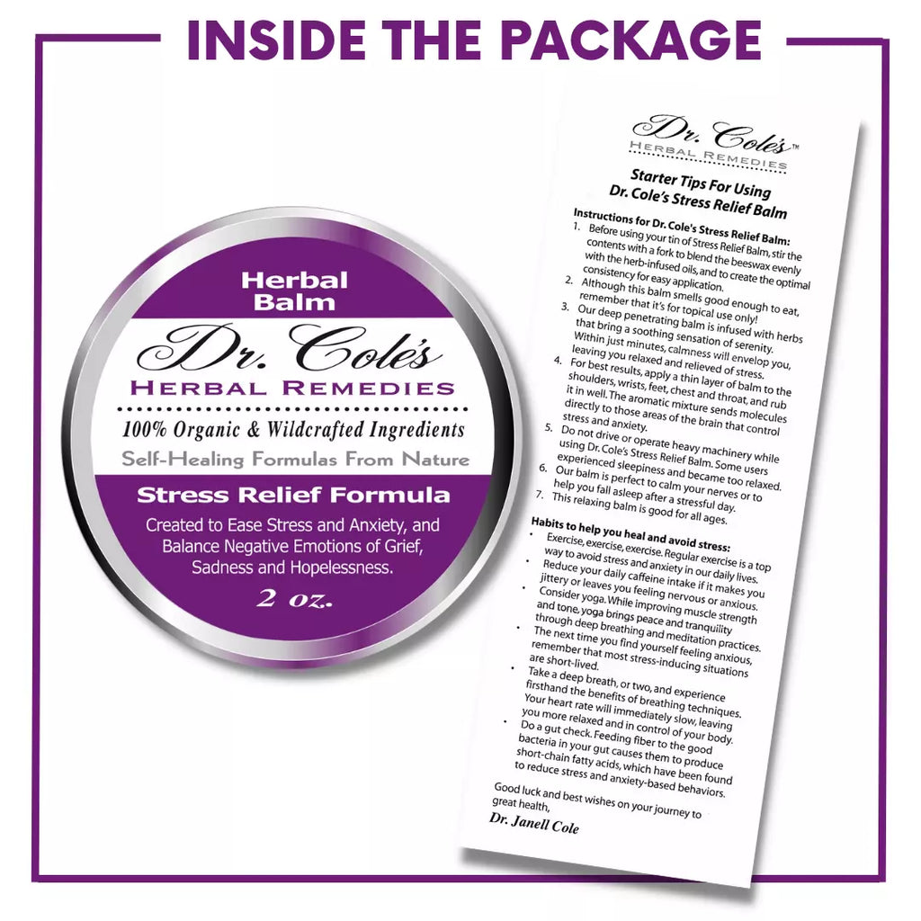 29 - Dr. Cole’s Organic Stress Relief Herbal Balm-2